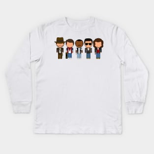 80s Movie Icons - "Vector-Eds" Kids Long Sleeve T-Shirt